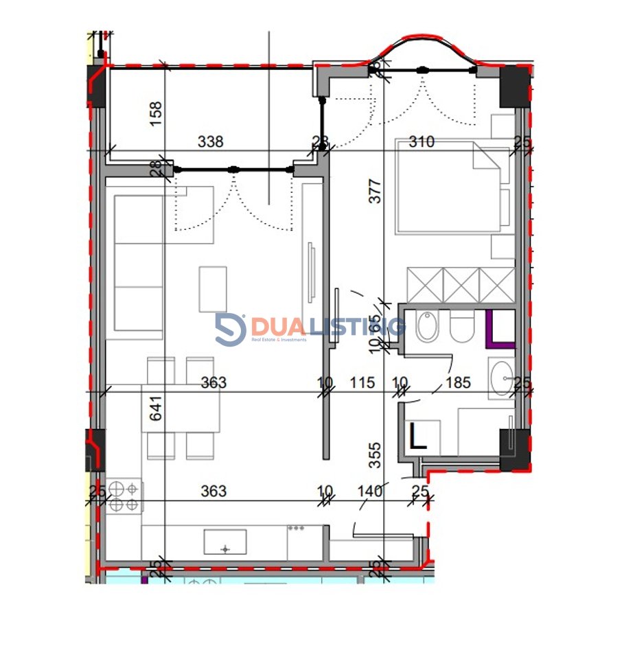 Apartment 1+1 for Sale – Aluna 2, Paskuqan