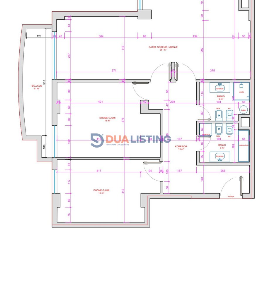 Jepet me Qera Ambient Zyrash në Zonë Elitare – Përballë Coin, Tiranë