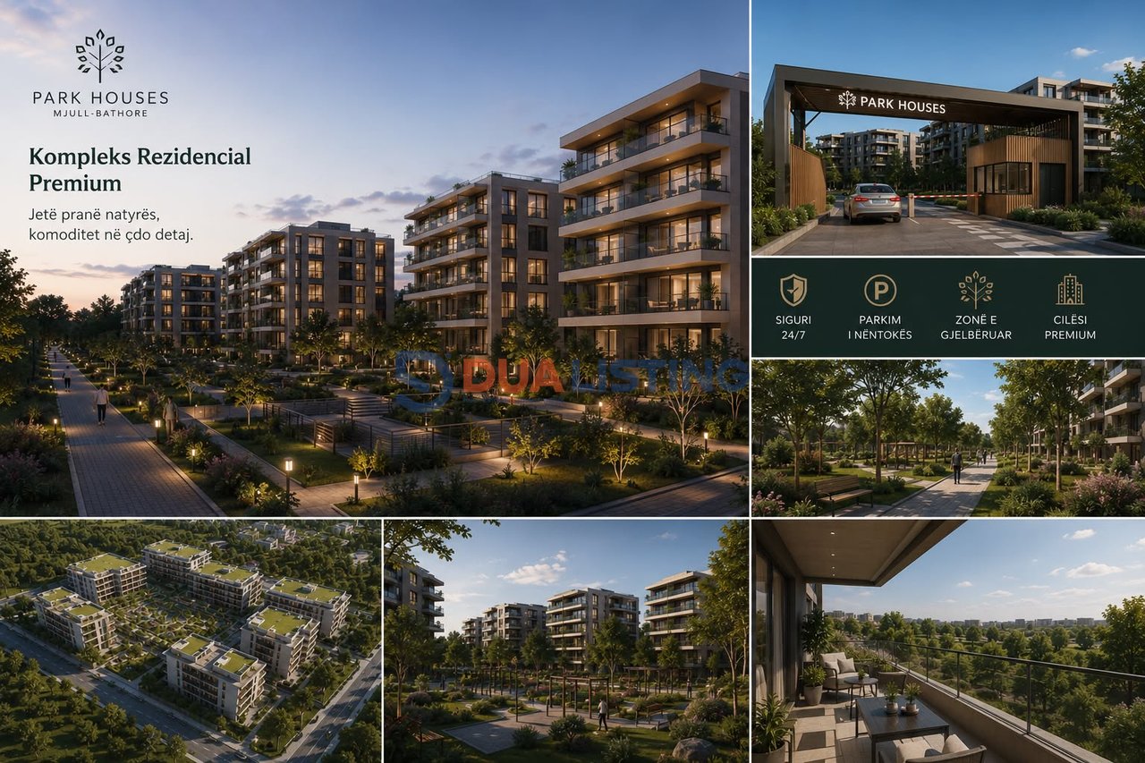 🏡 Apartament 1+1 për Shitje – Mjull-Bathore | Park Houses