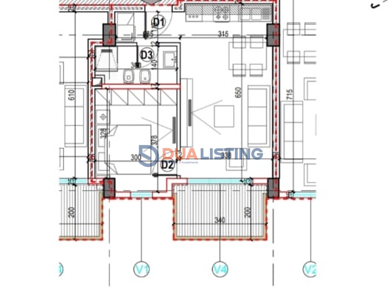 Apartament 1+1 me qira, Kompleksi E88!