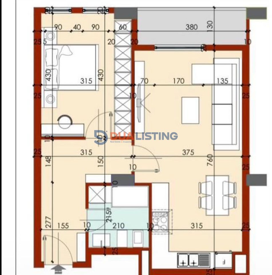 Offriamo in vendita appartamento 1+1 in Via Dibra