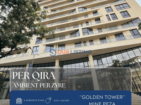 🏢 Jepet me Qira Ambient për Zyra | Golden Tower Residence – Mine Peza