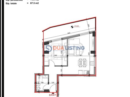Shesim Apartament 1+1 tek Aluna 5 ne Paskuqan - 87.5 m2