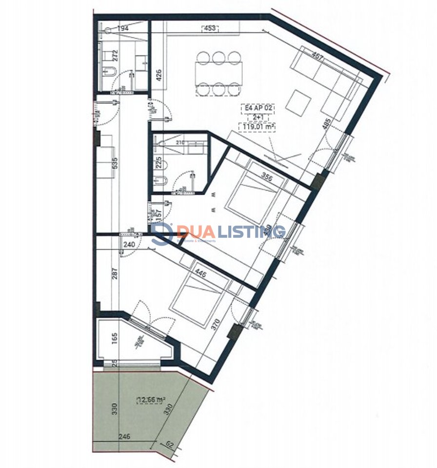 Shitet Apartament 2+1ne Sun Palase, Dhermi!