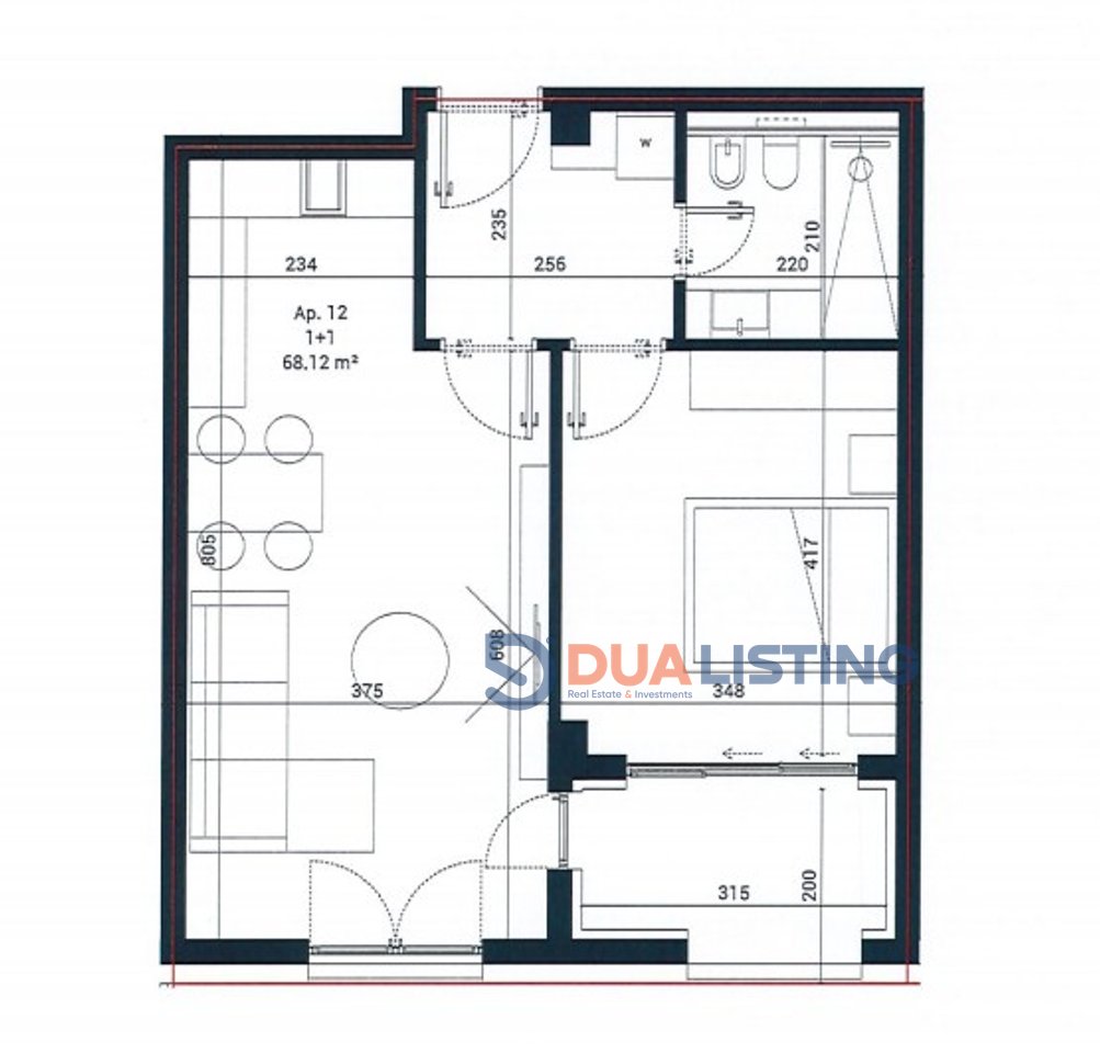 Shitet Apartament 1+1ne Sun Palase, Dhermi!