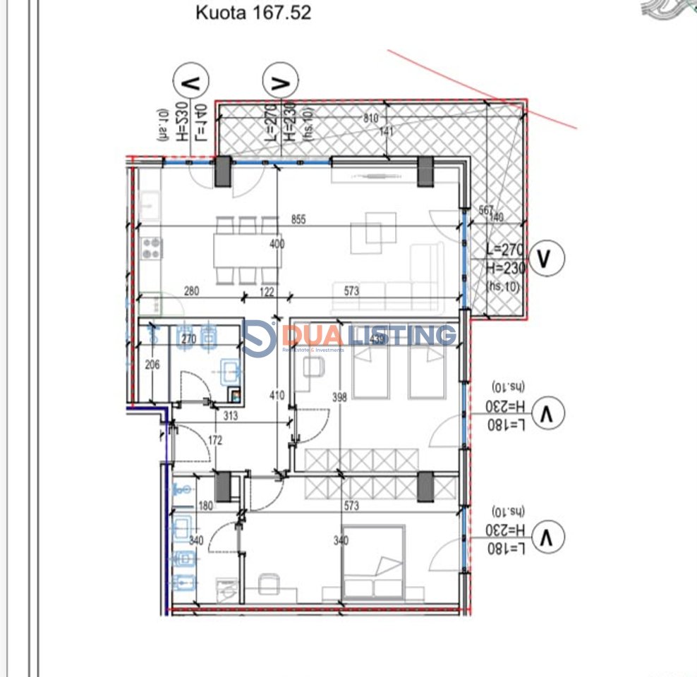 Shitet apartament 2+1+2 ne Kodren e Diellit 2!