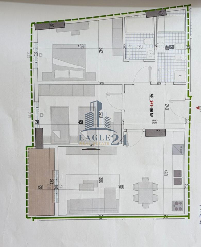 2+1+2 Apartment for Sale, "ARBOREA RESIDENCE" Institute, Opposite the Agricultural Institute Kamëz, by the road. 141,600€