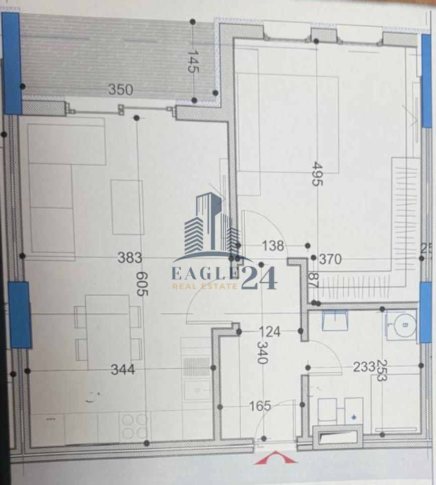 Apartament 1+1 në Shitje në "BELFIORE RESIDENCE 2" shumë pranë mbikalimit të Unazës së Re, në Paskuqan, Tiranë. 77'800€