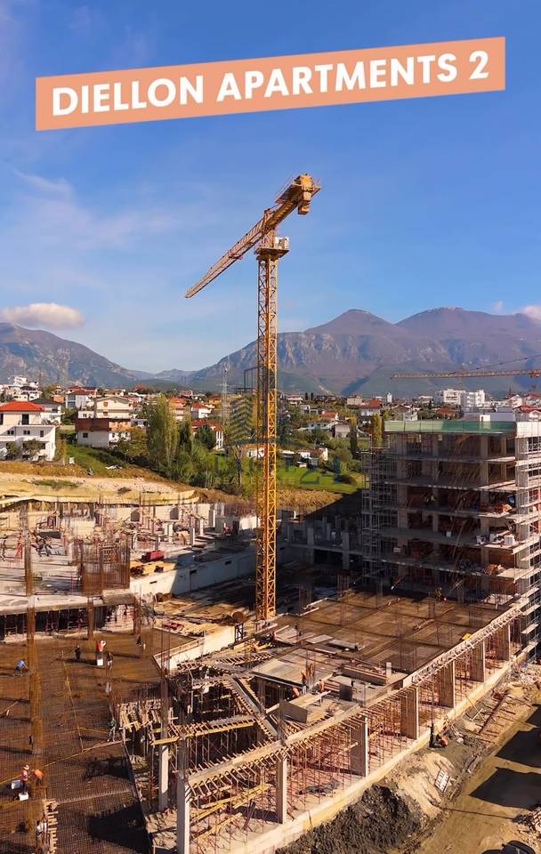 For sale 1+1 apartment + storage at "Diellon Apartments 2" in the Paskuqan area, Tirana. €72,870