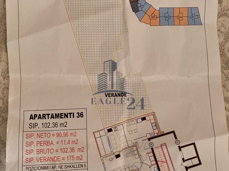 OCCASION FOR SALE
- Apartment 2+1+2+VERANDA in Astir, Tirana - €165,200 | 102.36 m² + 175 m² VERANDA