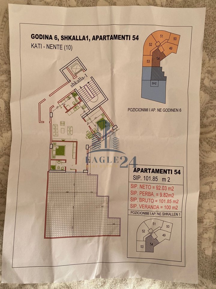 OCCASIONE IN VENDITA
Appartamento 2+1+2+VERANDA ad Astir, Tirana - 167.000€ | 101,85 m² +100 m² VERANDA