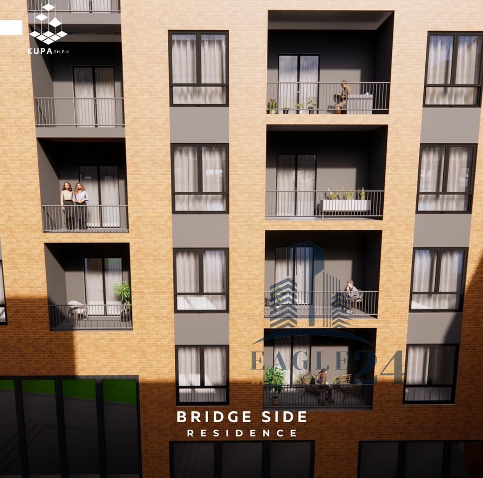 Shitet apartament 2+1+2+ Verandë e madhe në "Bridge Side Residence", Babrru Tiranë. 160 700€