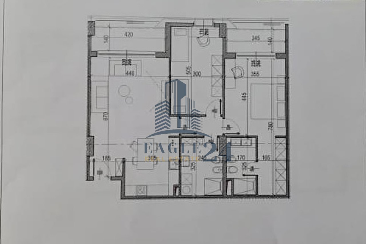 2+1+2 Apartment for Sale at "RiverSide Residences" by Lana, Tirana. 251,000€