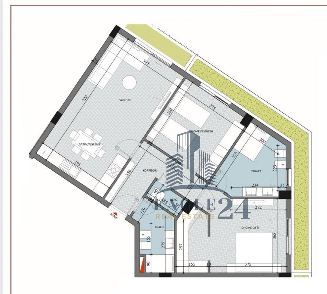 2+1+2 apartment for sale at "Diellon Apartments 2" in the Paskuqan area, Tirana! 114,040€