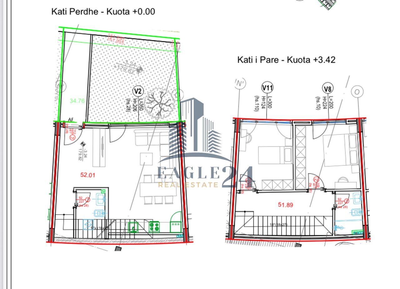 Duplex 2+1+2 in vendita nel complesso residenziale "Kodra e Diellit" a Tirana, €246.300!