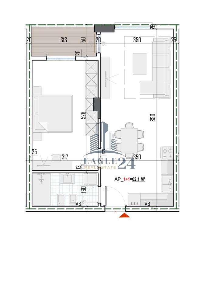 Shitet apartament 1+1 në "TIRANA VIEW RESIDENCE", Babrru Tiranë.  87.2 mln Lekë
