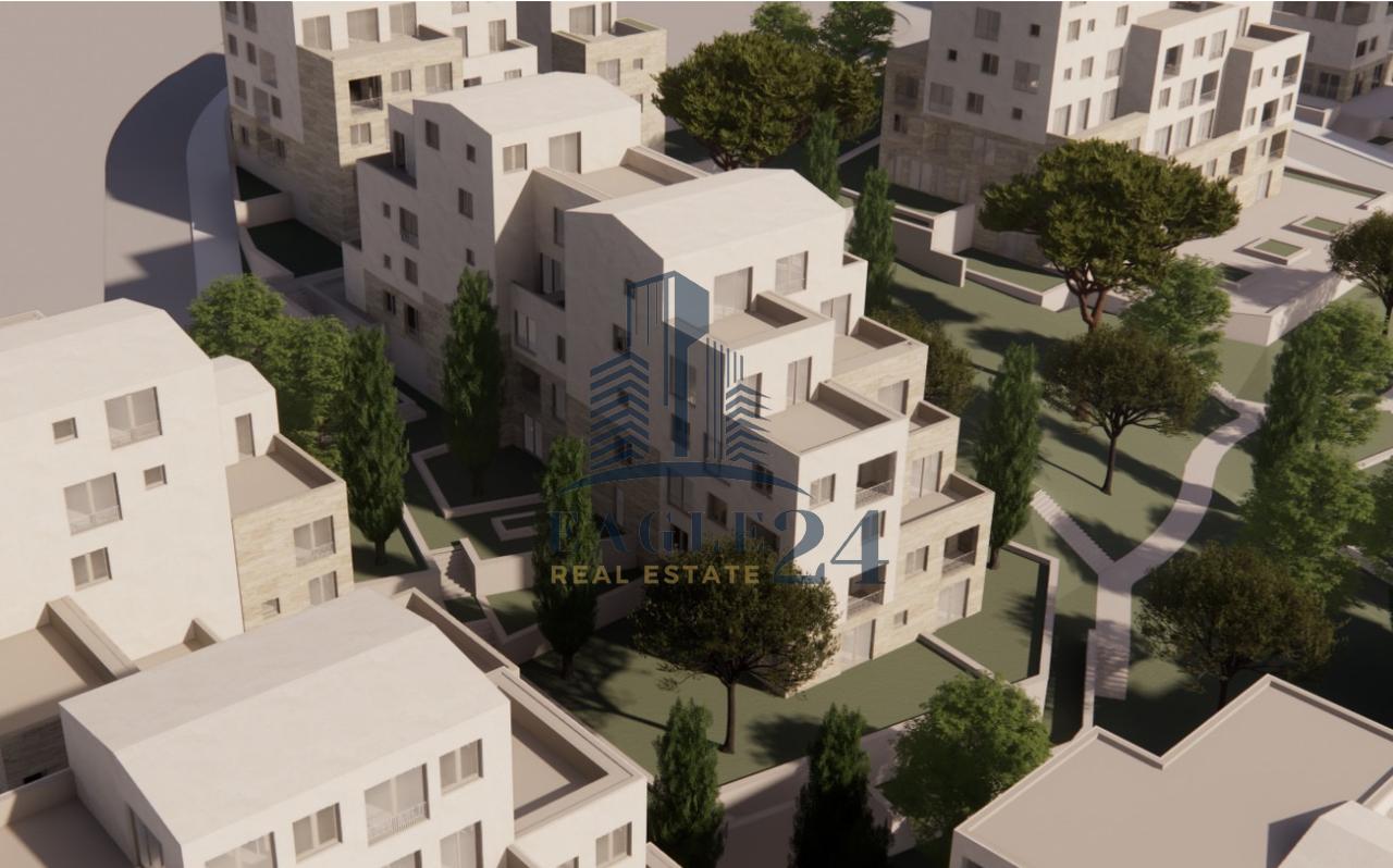 🏝️1+1 Apartment with Veranda for Sale in Village Square-Santorini 2 🌅Dhërmi 254,000€