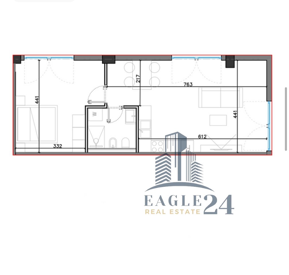 🏝️1+1 Apartment for Sale in Village Square-Santorini 2 🌅Dhërmi 195,000€
