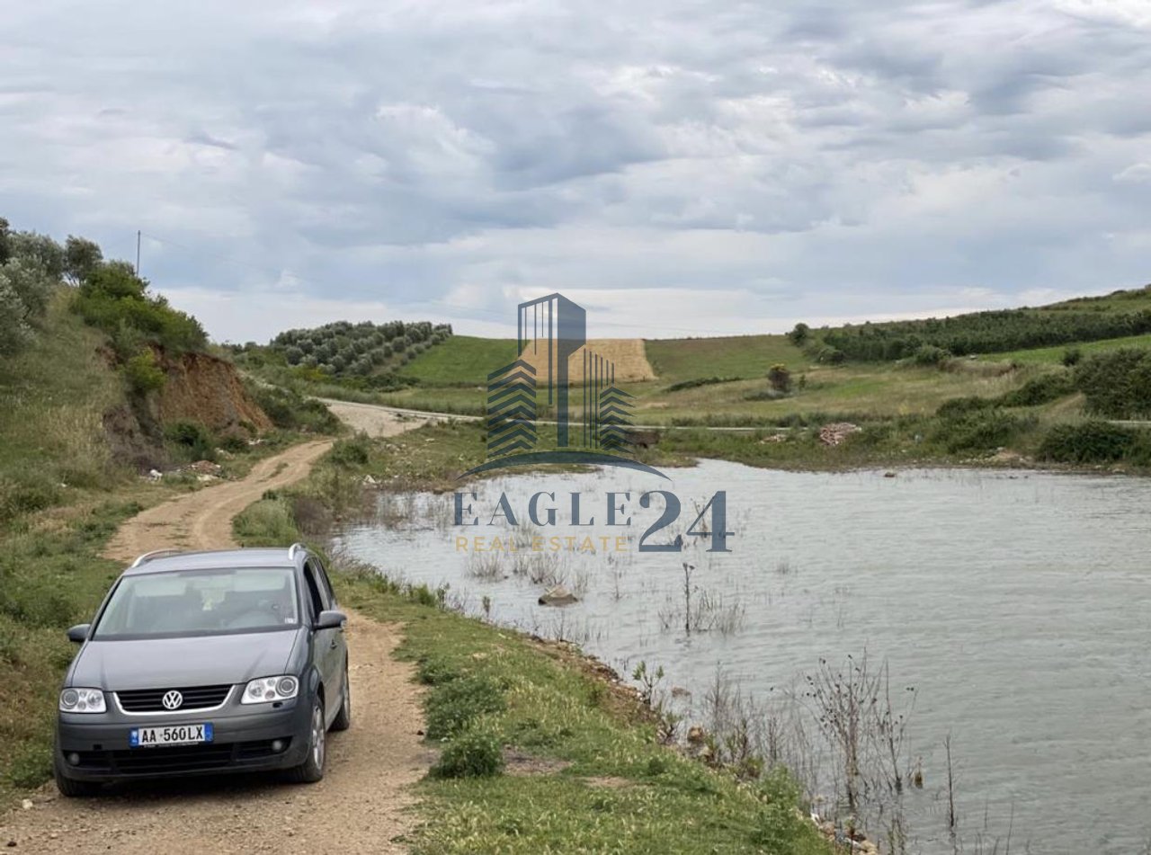 Shitet tokë në Belsh me pamje nga liqeni me certifikatë pronësie