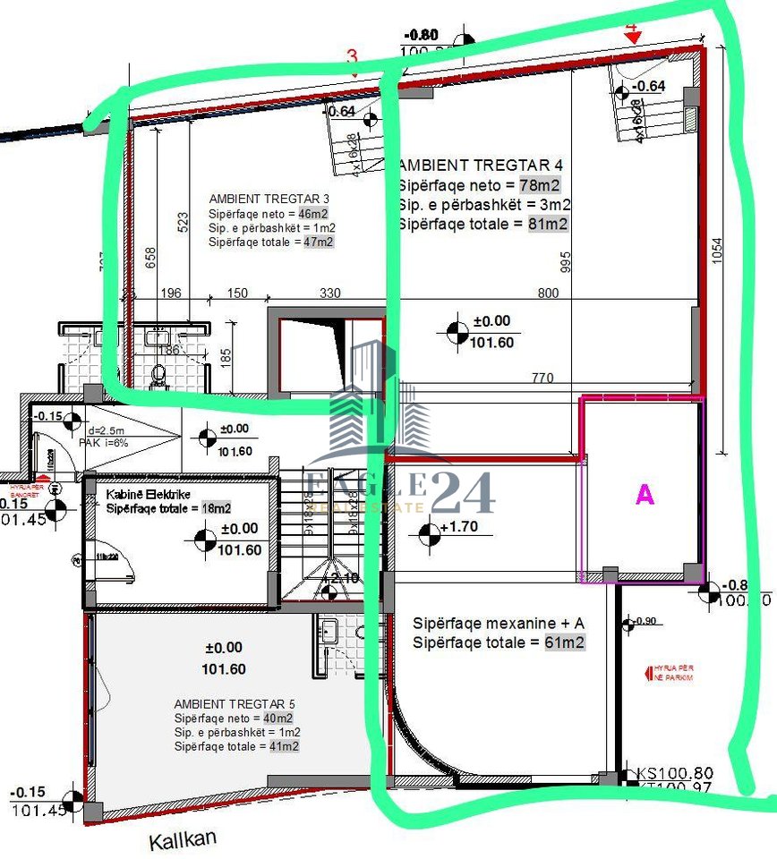 Njësi Biznesi- Dyqane në Shitje në Zonën e 21 Dhjetorit. 325'000 Lekë/m2