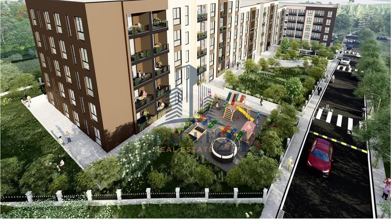 Apartment 1+1 for sale above the "Lidhja e Prizrenit" School in Paskuqan. €73,200 (€1050/m2) - Clearing Price.