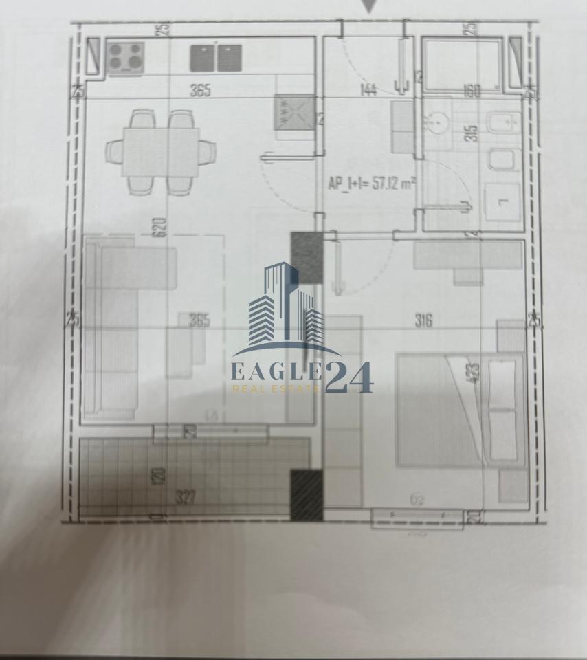 1+1 Apartments for Sale in Kamëz, €58,300 payment options available in installments.