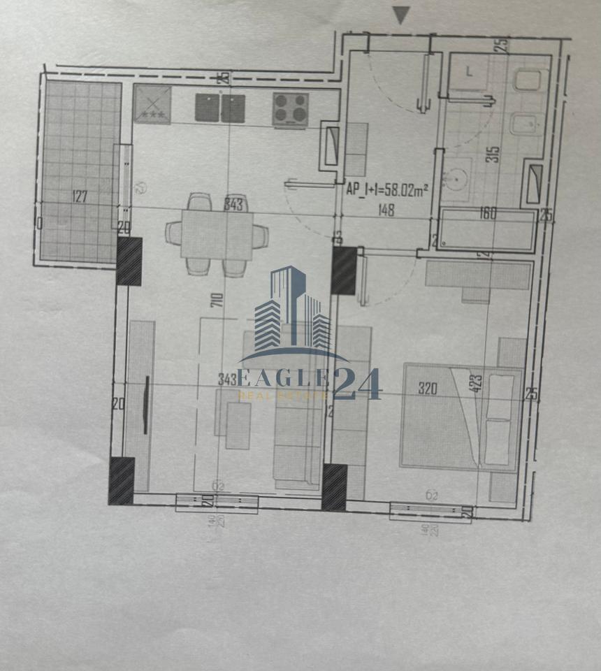 Apartamente 1+1 në Shitje në Kamëz, 59'500€ mundësi pagese me këste.