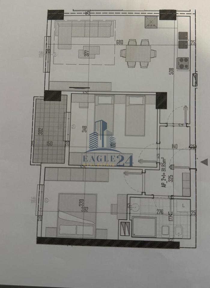 Appartamenti 2+1 in vendita a Kamëz, 83.550€ possibilità di pagamento a rate.