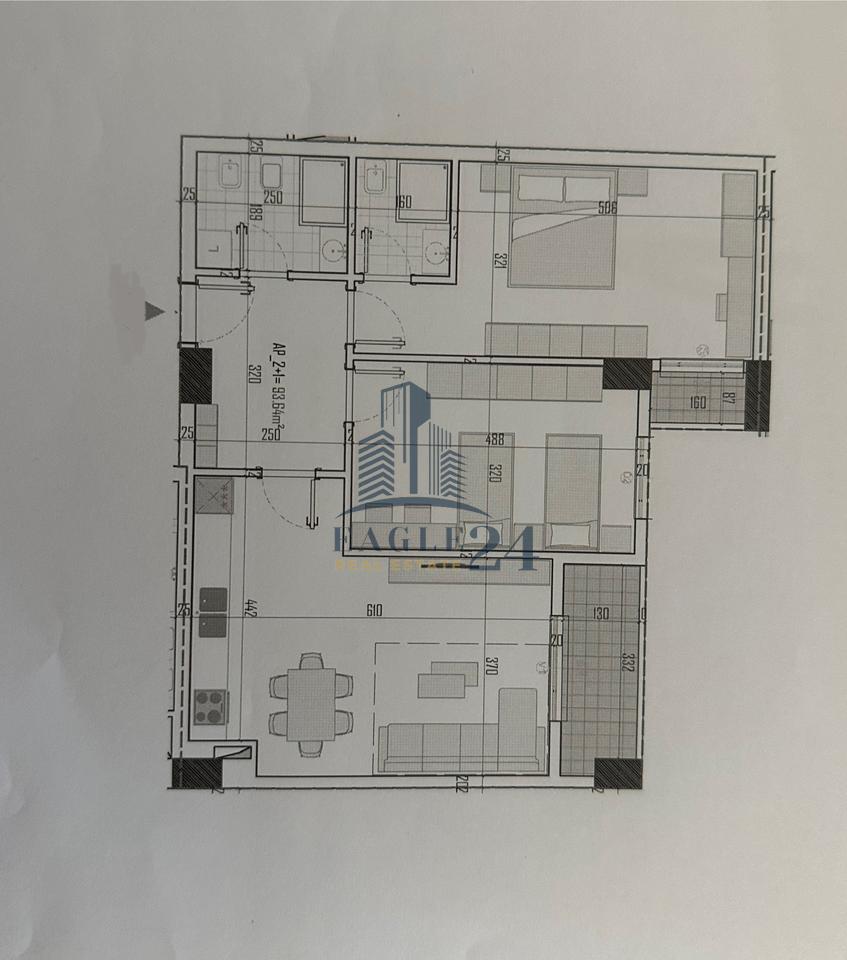 Appartamenti 2+1+2 in vendita a Kamëz, 95.600€ possibilità di pagamento a rate.
