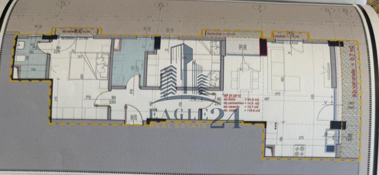 Apartamente 2+1+2 në Shitje, thuajse i përfunduar në Kamëz, 122'000€. Shumë shpejt çelsat në dorë.