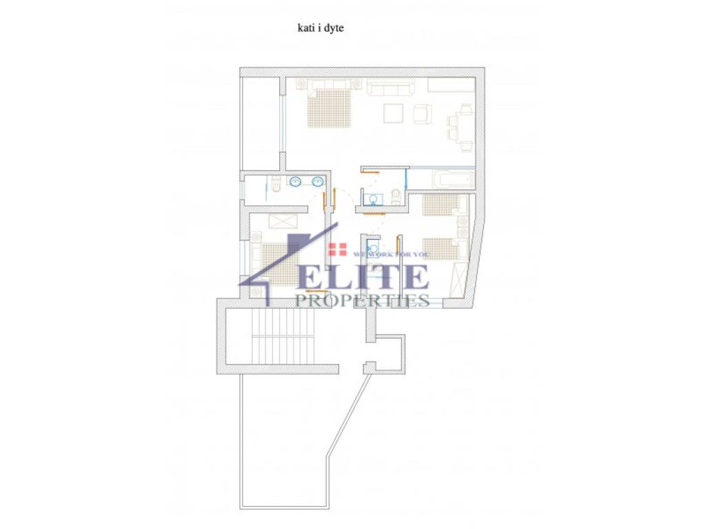 Jepet me qera Vile 4-kateshe pranë Ministrisë së Jashtme