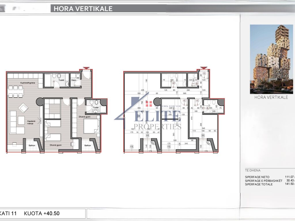 Hora Vertikale, 2+1 apartment for sale