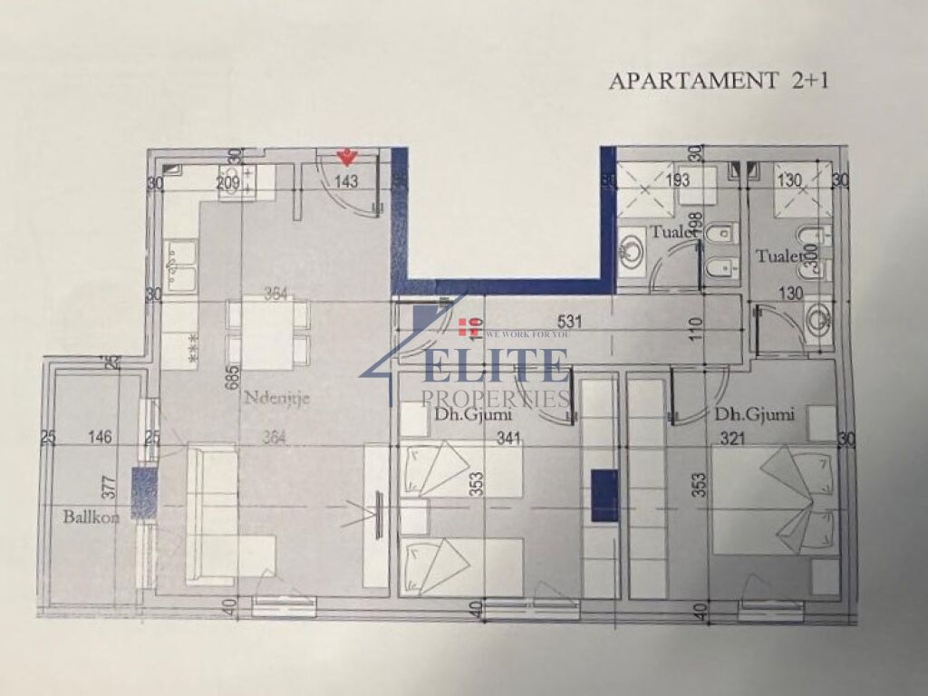 Tirana Entry II, apartament 2+1 në shitje
