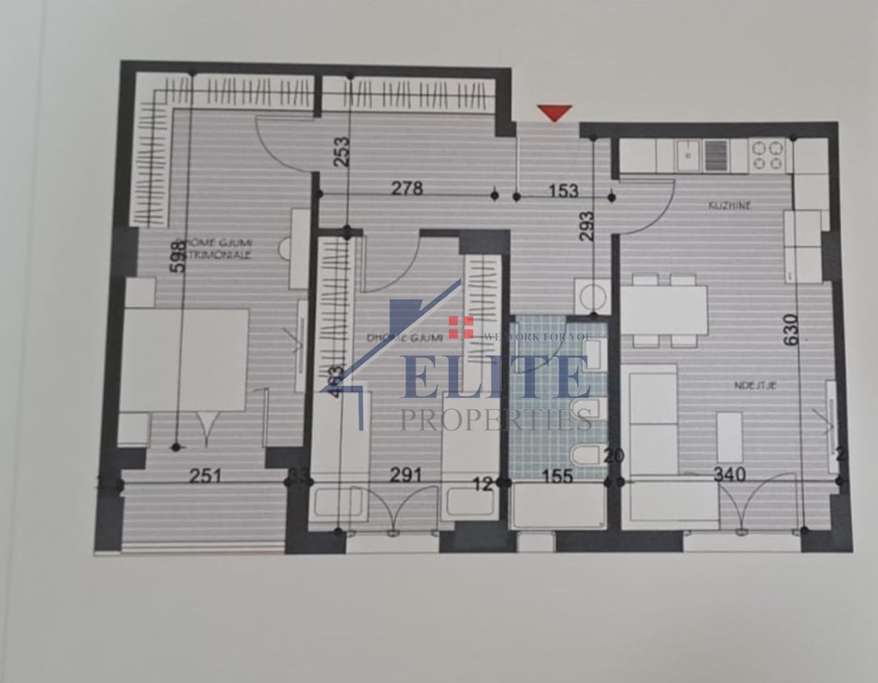 Kamëz, 2+1 apartment for sale