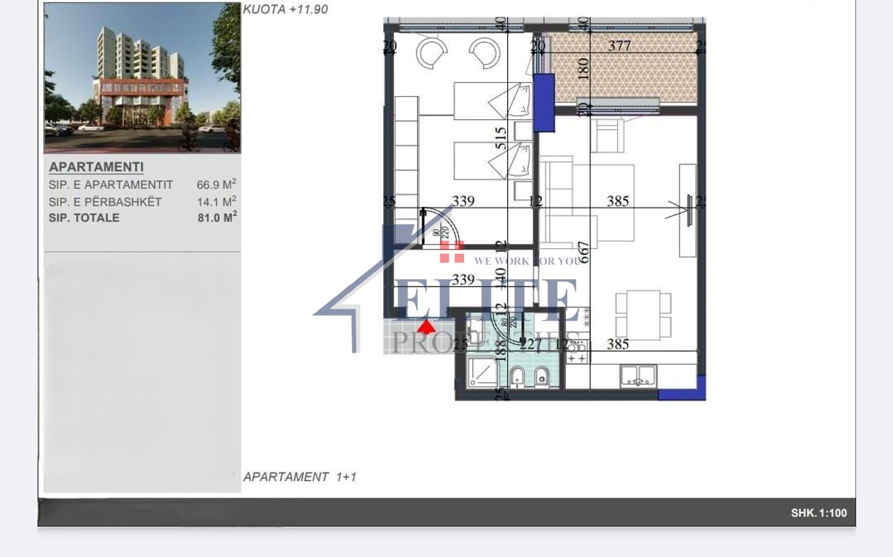 Colonnade Residence, 1+1 apartment for sale