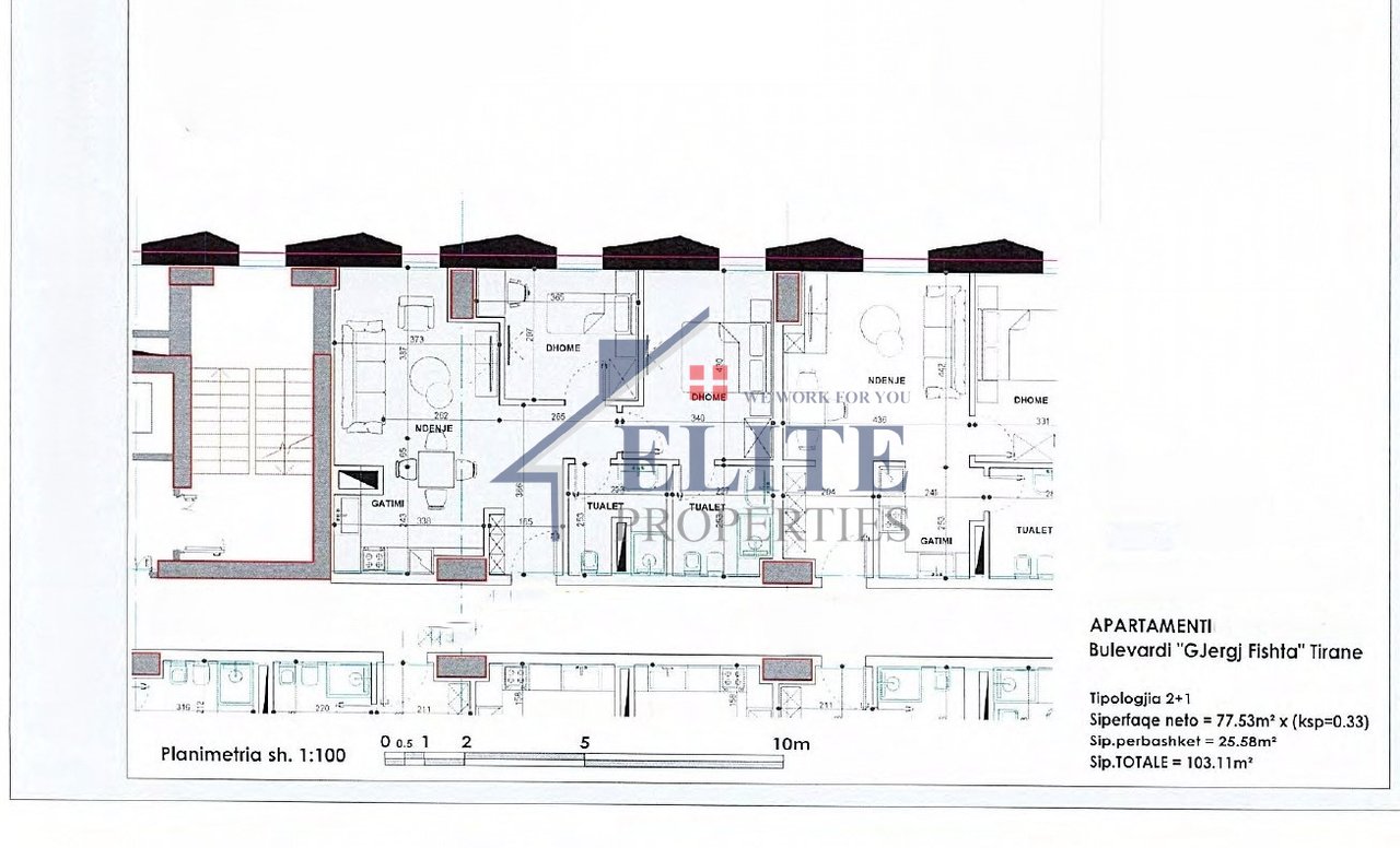 Ekspozita Building, apartament 2+1 në shitje