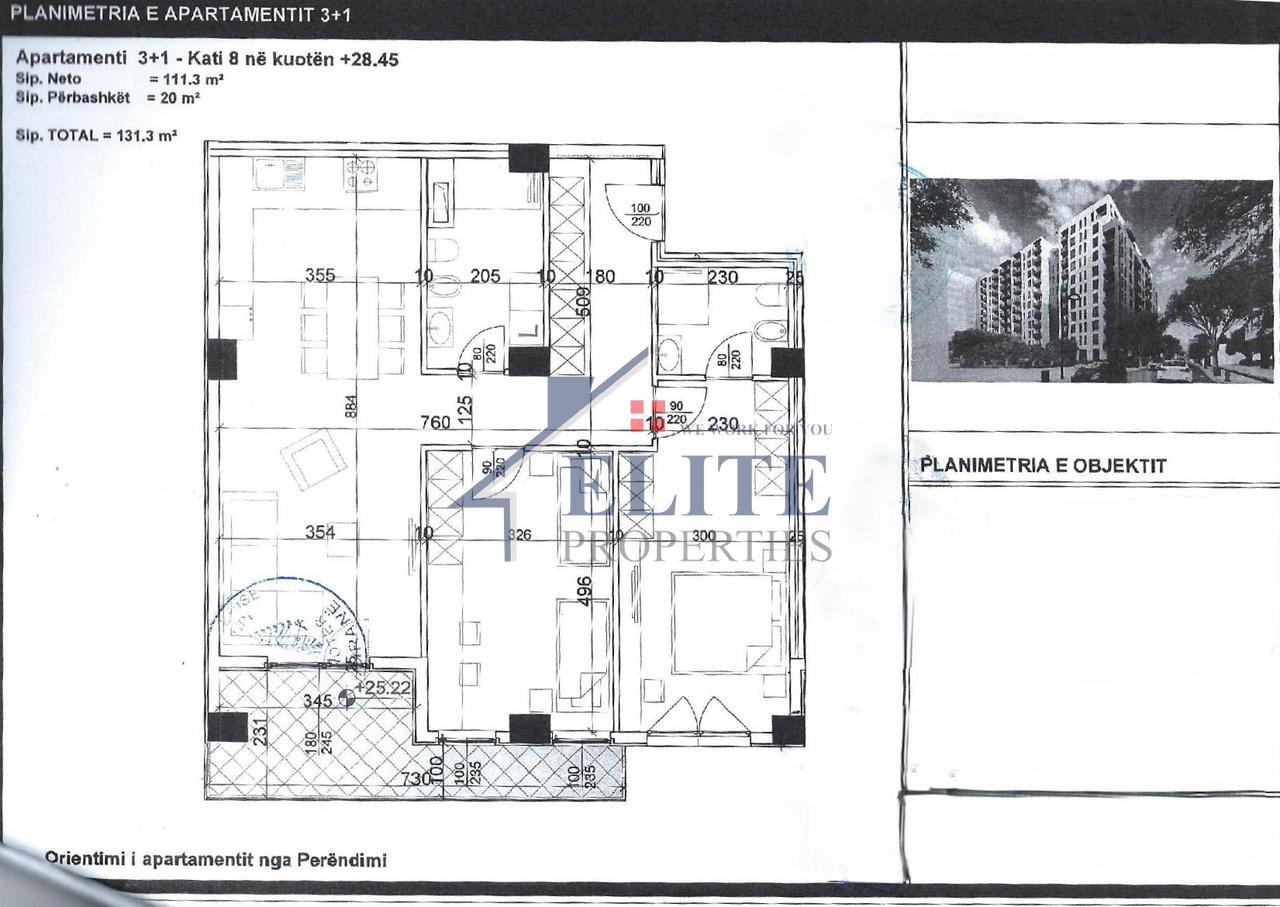 Aura Residence, apartament 3+1 në shitje