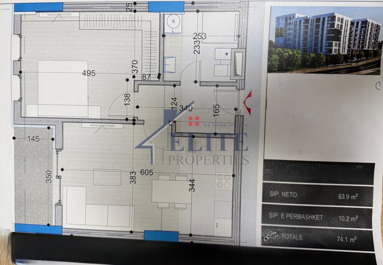 Bel Fiore II Paskuqan, appartamento con una camera da letto in vendita