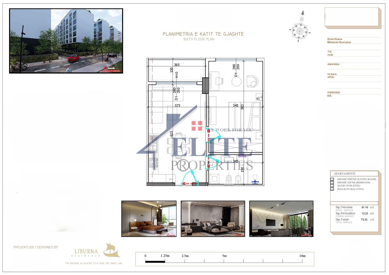 Liburna Residence, apartament 1+1 në shitje