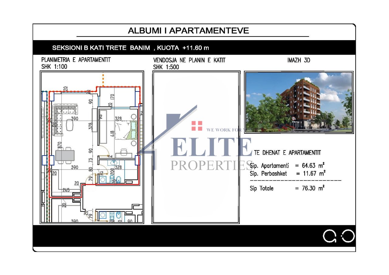 Paskuqan, one bedroom apartment for sale