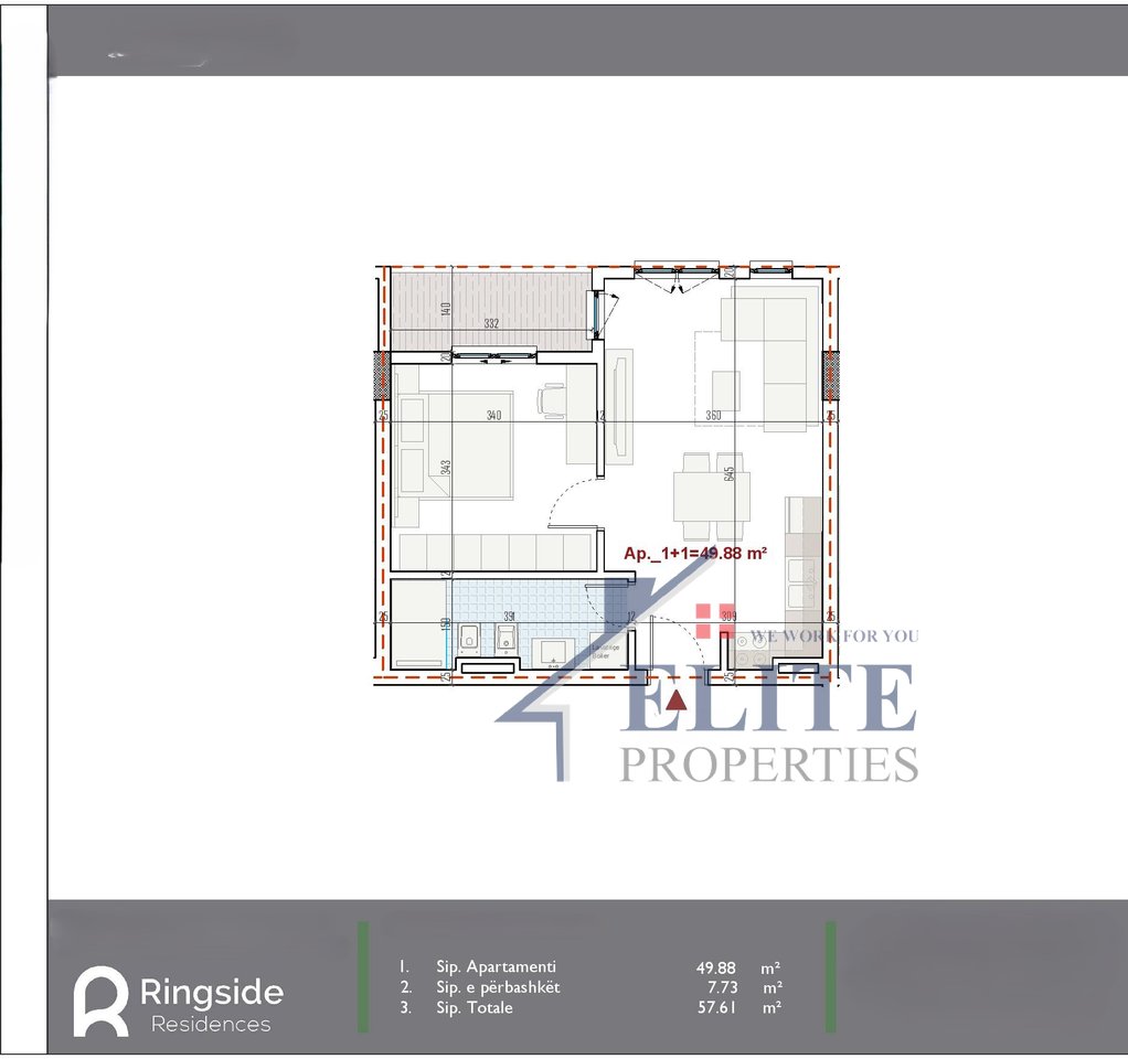 Ringside Residences Paskuqan, one bedroom apartment for sale