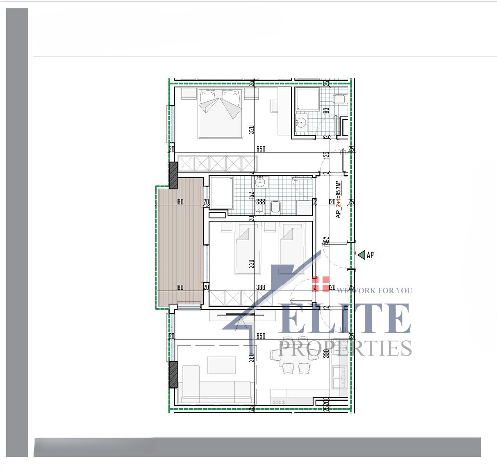 Paion Residence, appartamento 1+1 in vendita