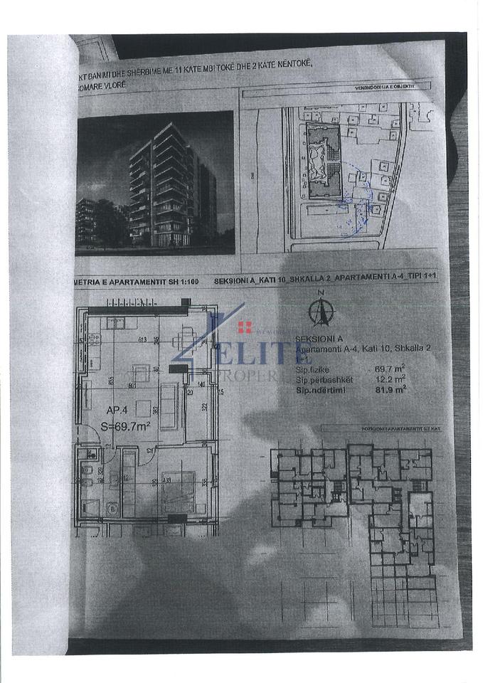 Poseidon Residence Valona, appartamento 1+1 in vendita
