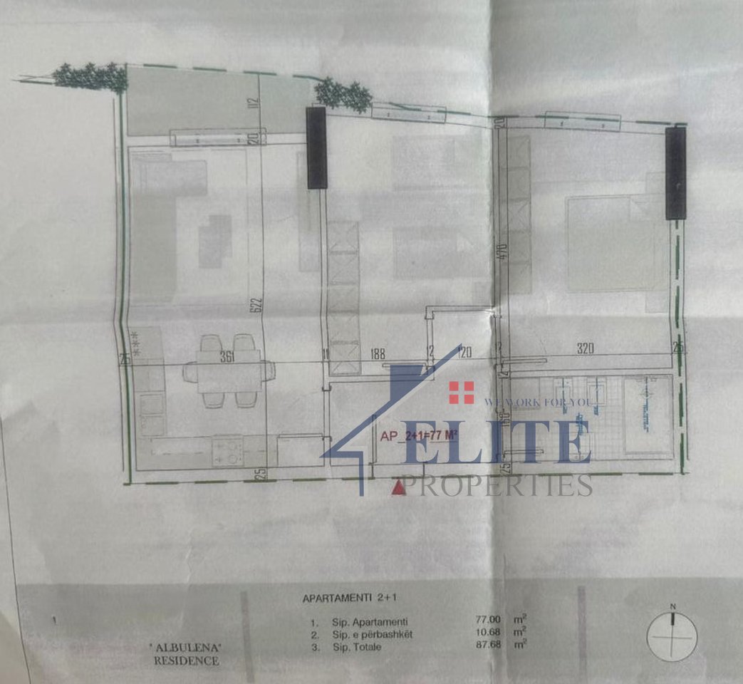 Albulena Residence Paskuqan, two bedroom apartment for sale