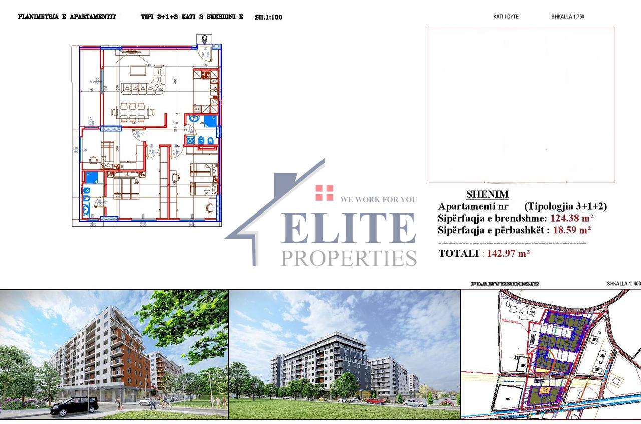 Sanel Residence Paskuqan, appartamento con tre camere da letto in vendita