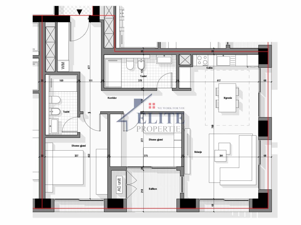 Tirana Boulevard, two bedroom apartment for sale