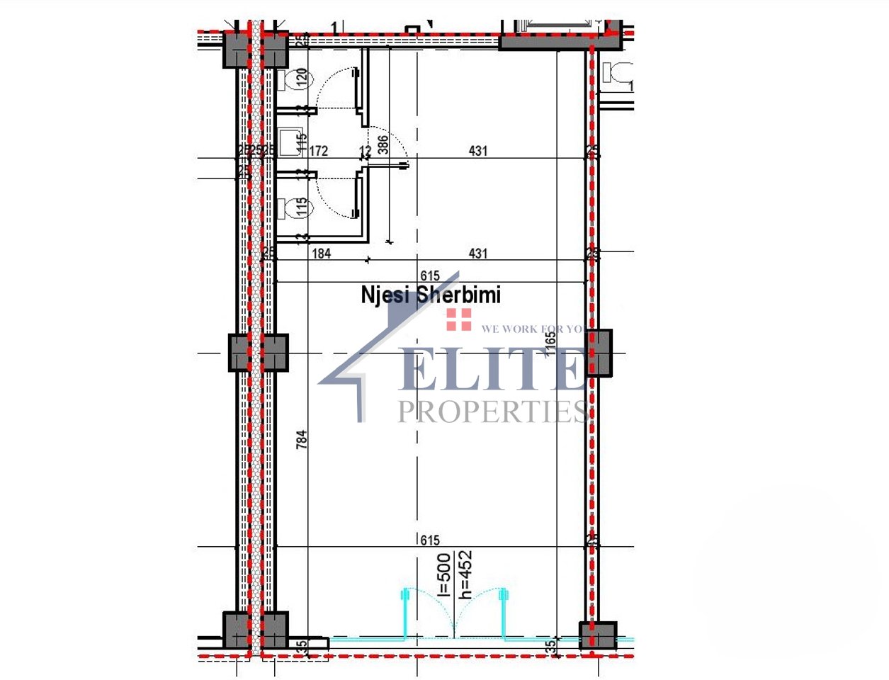 Dritan Hoxha Street, shop for sale