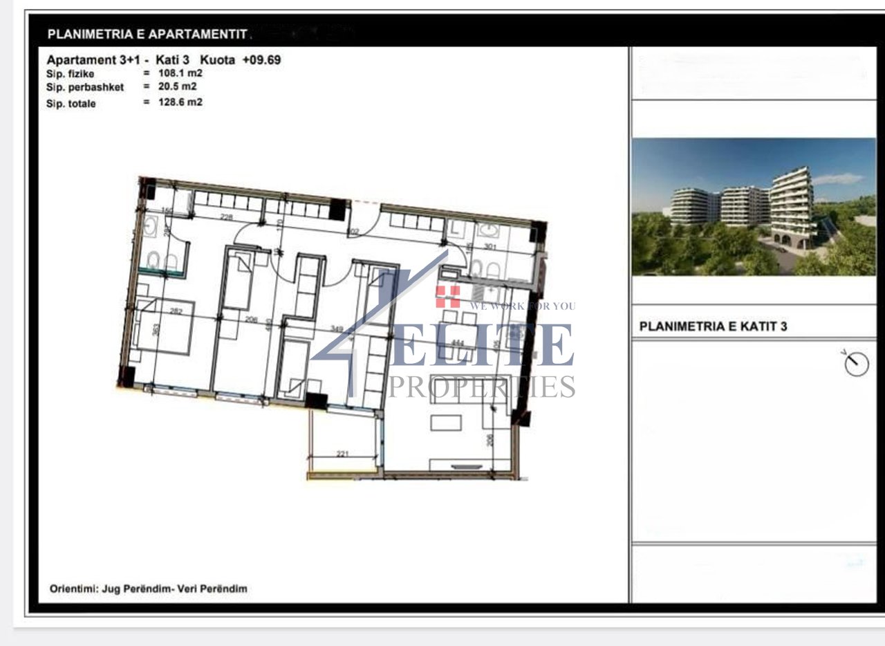 Aluna Residence, apartament 3+1 në shitje