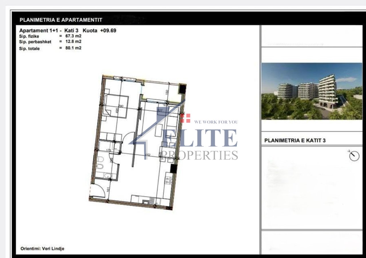 Aluna Complex, apartament 1+1 në shitje