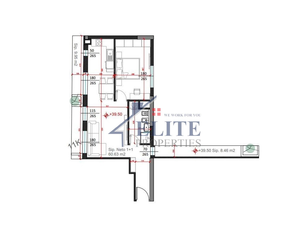 Ish-Fusha e Aviacionit, shitet apartament 1+1 ne rezidencen Eliston